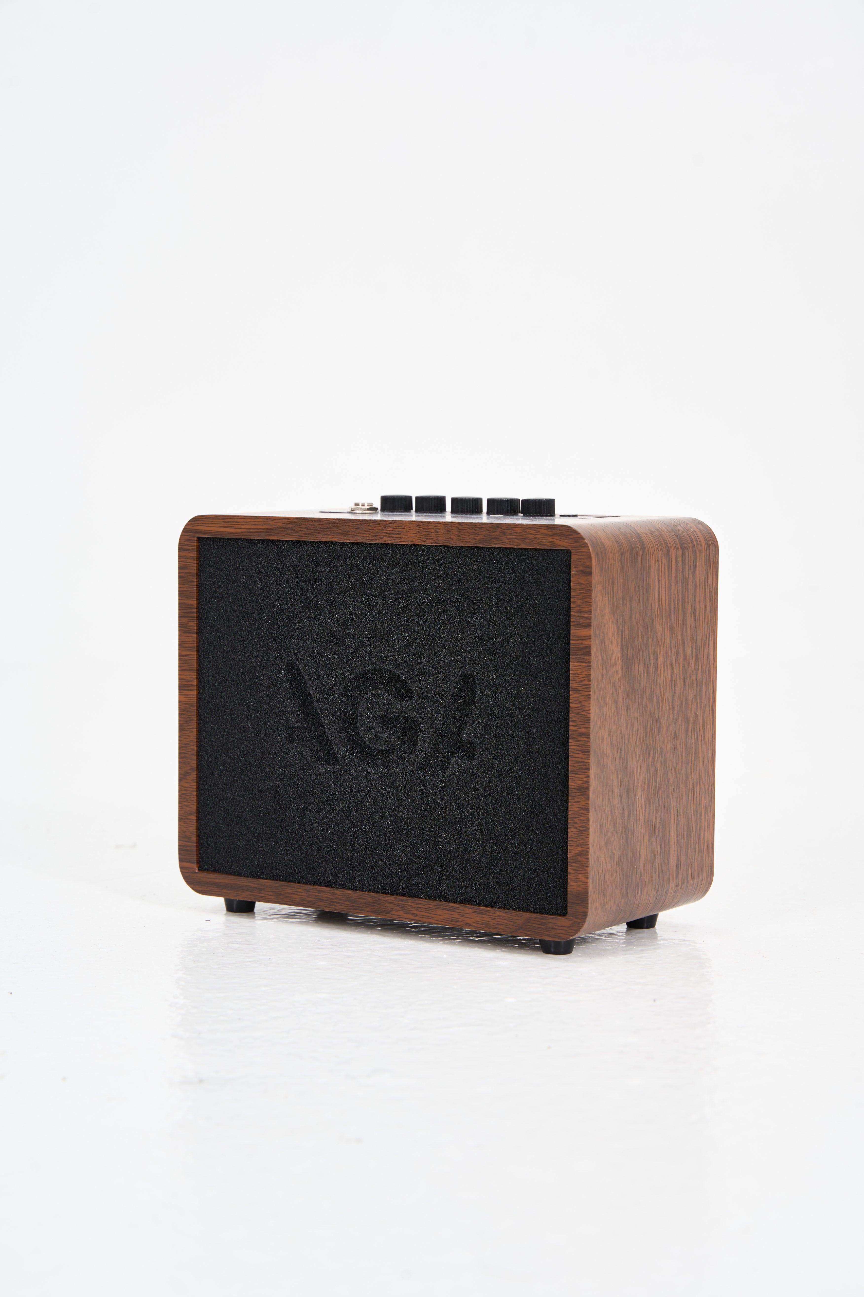 AGA G2mini Bluetooth Acoustic Guitar Amp β 45W Rechargeable Wooden Speaker with Chorus/Delay/Reverb Effects, Dual Channels, Noise Reduction, USB Recording, Lightweight Design