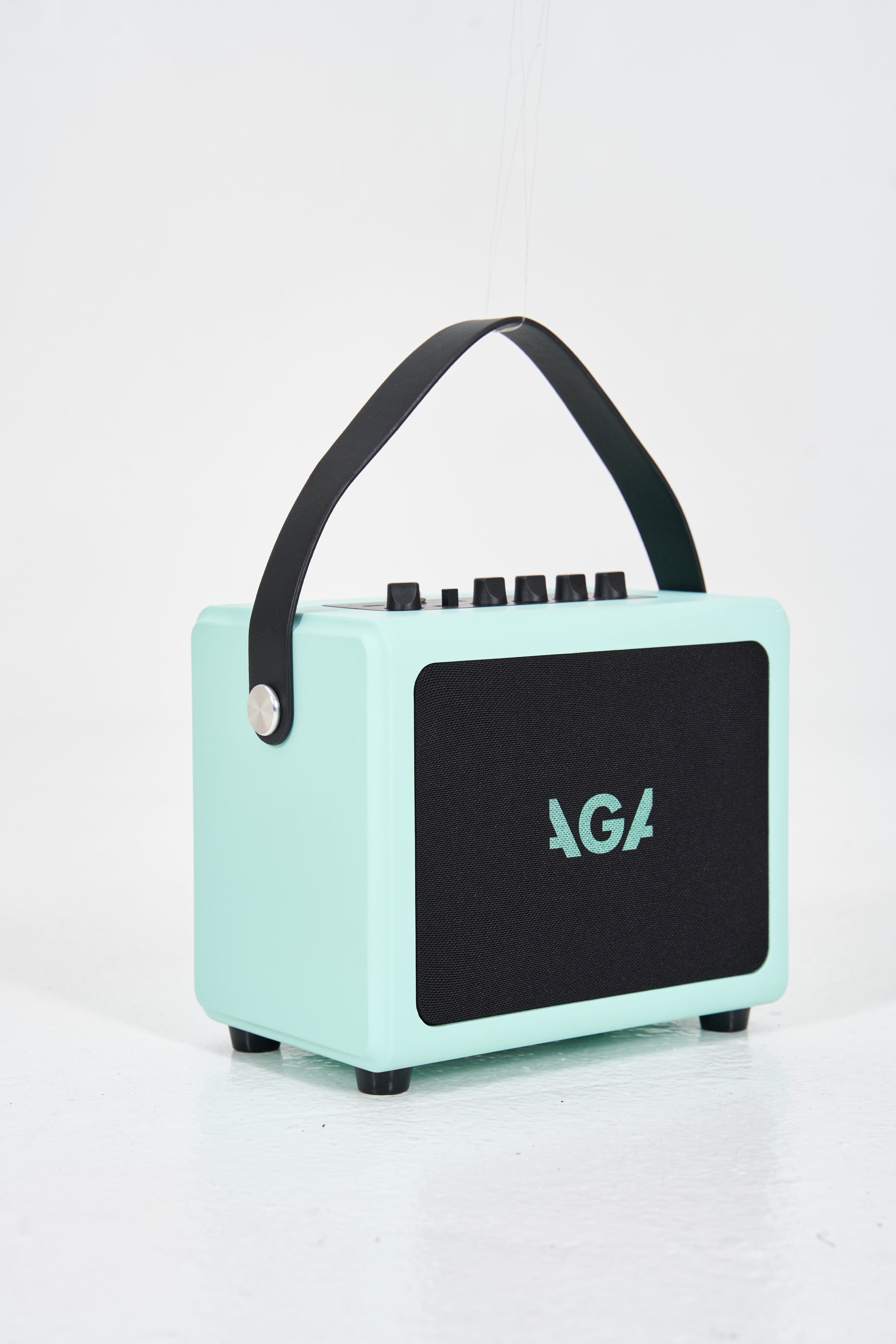 AGA SE Portable Bluetooth Amp ā 6W Rechargeable Mini Speaker with Delay/Reverb Effects, Guitar & AUX Input, Built-in Recording, Type-C Charging, Compatible with PC/Phone/Tablet