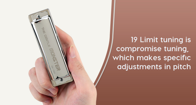 JDR Blues Harmonica Key of C Gentle Monster, GM1920 Wood Blues Armonica 10 Hole Compromise Tuning Harp for Adults Professional Beginners Mouth Organ with Case