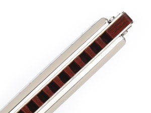 JDR Blues Harmonica Key of C Gentle Monster, GM1920 Wood Blues Armonica 10 Hole Compromise Tuning Harp for Adults Professional Beginners Mouth Organ with Case