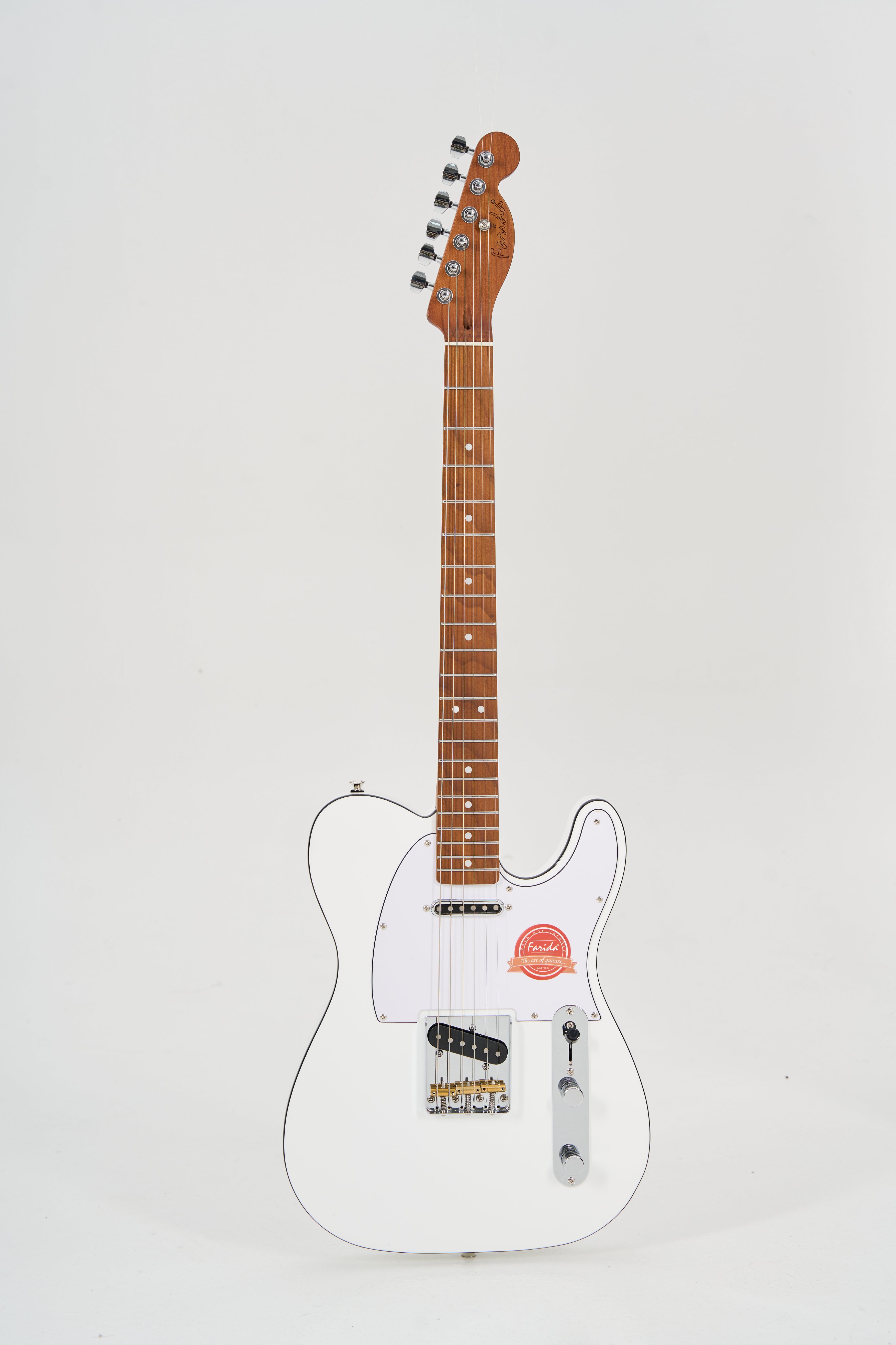 Farida F-5120 TELE Electric Guitar with 648mm Scale Length, 22 Frets, Carbonized Maple Neck & Body, Sound-TD4 Pickup, Classic C-Shape