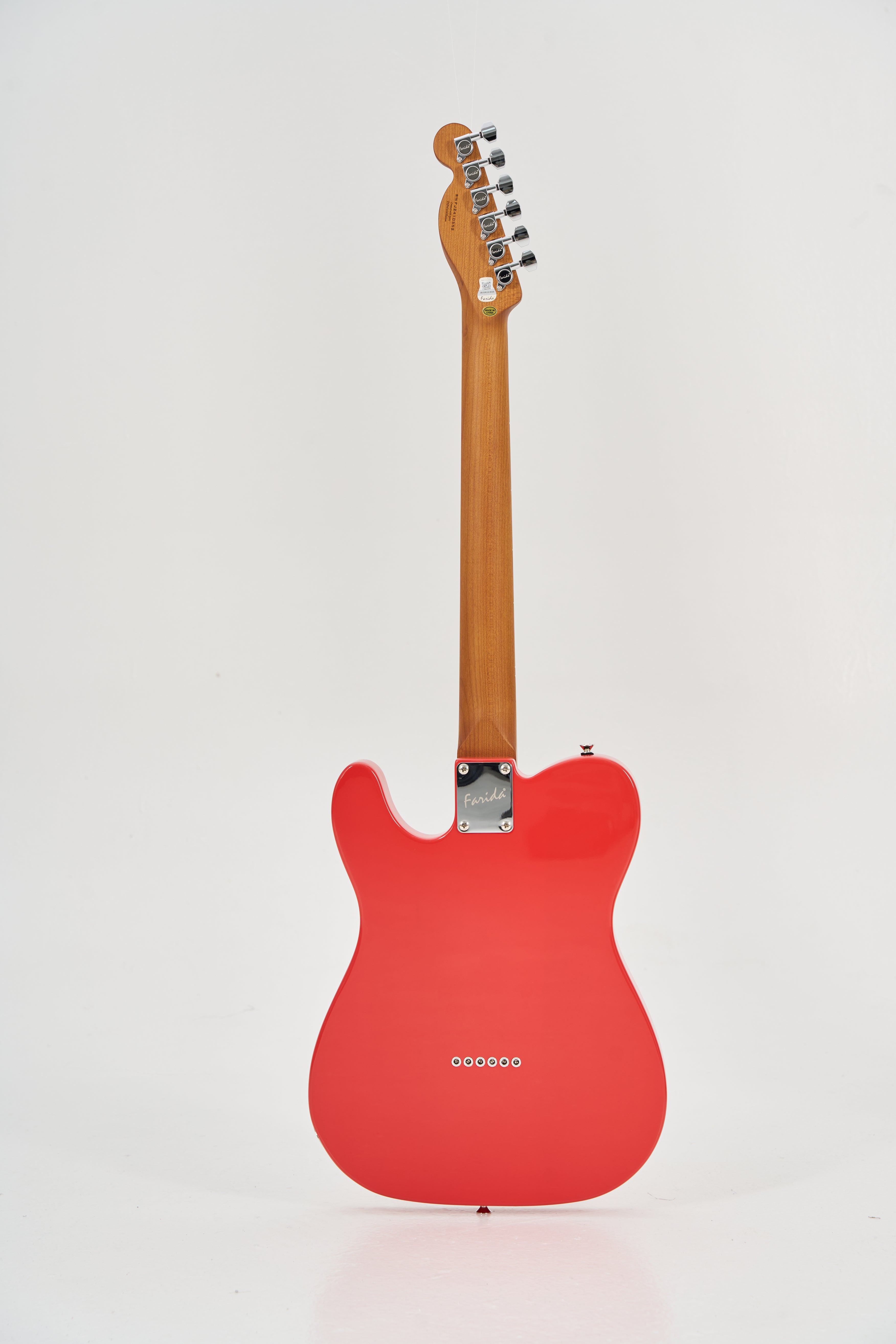 Farida F-5120 TELE Electric Guitar with 648mm Scale Length, 22 Frets, Carbonized Maple Neck & Body, Sound-TD4 Pickup, Classic C-Shape
