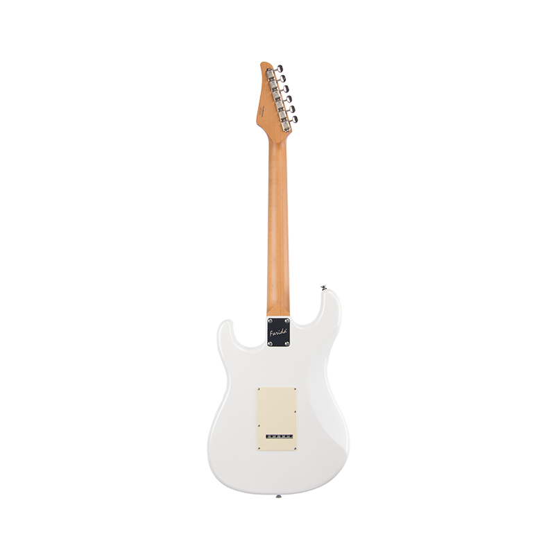Farida F-5020 Series Electric Guitar ā Beginner Strat Style with 5-Way Pickup Selector, Vintage Tremolo, Carbonized Maple Neck & T2-3 Sealed Tuners