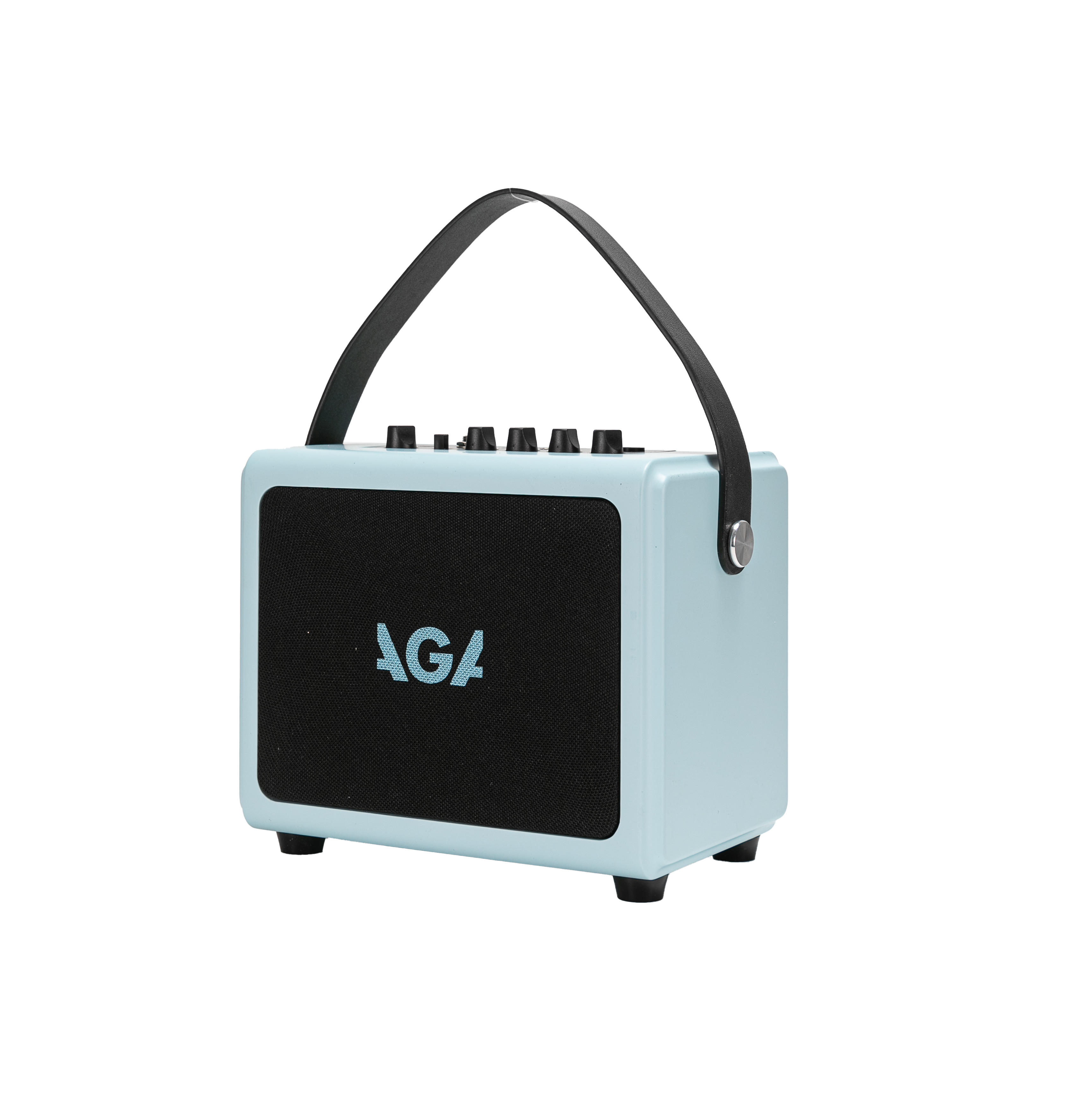 AGA SE Portable Bluetooth Amp ā 6W Rechargeable Mini Speaker with Delay/Reverb Effects, Guitar & AUX Input, Built-in Recording, Type-C Charging, Compatible with PC/Phone/Tablet