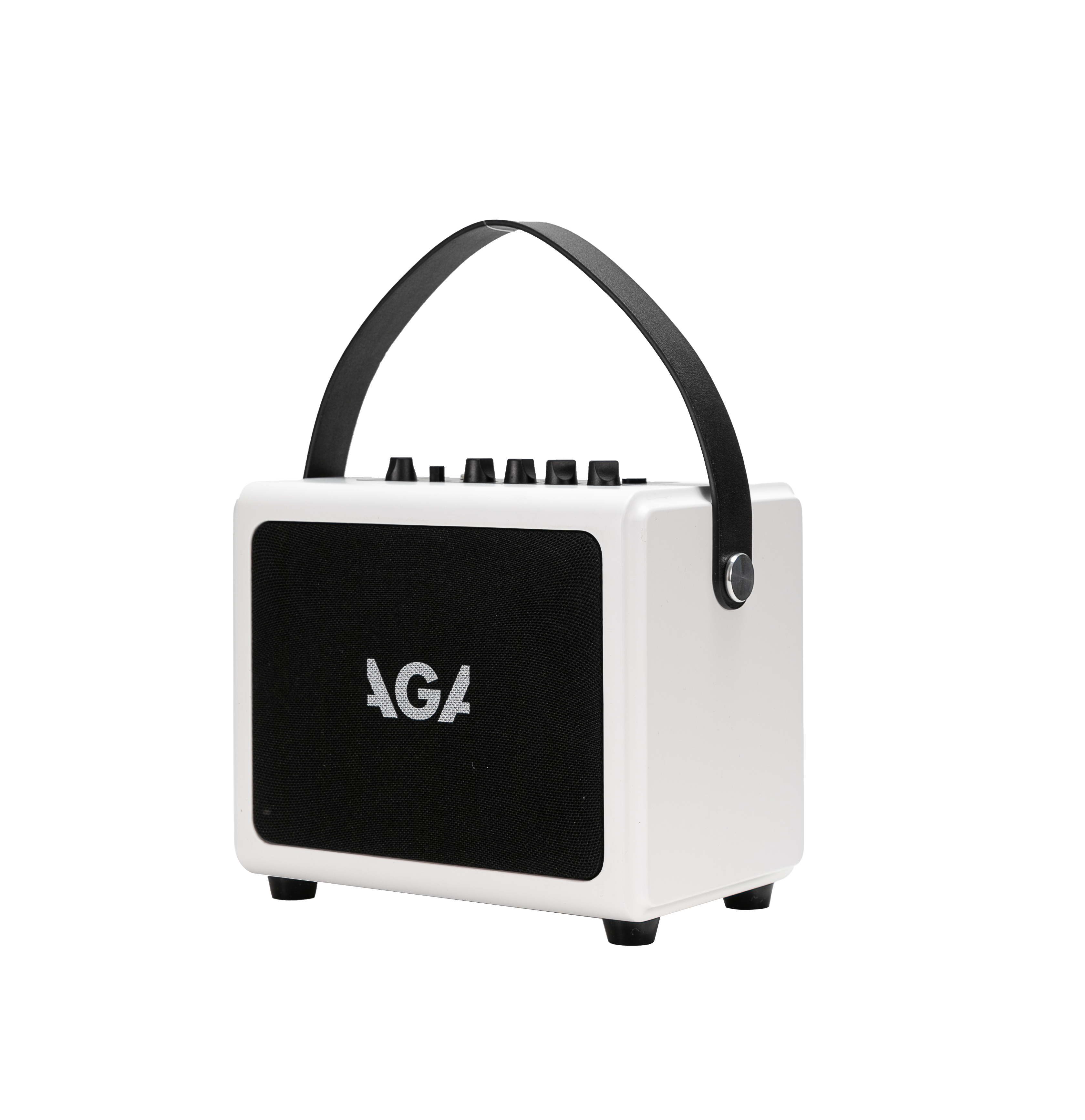 AGA SE Portable Bluetooth Amp ā 6W Rechargeable Mini Speaker with Delay/Reverb Effects, Guitar & AUX Input, Built-in Recording, Type-C Charging, Compatible with PC/Phone/Tablet