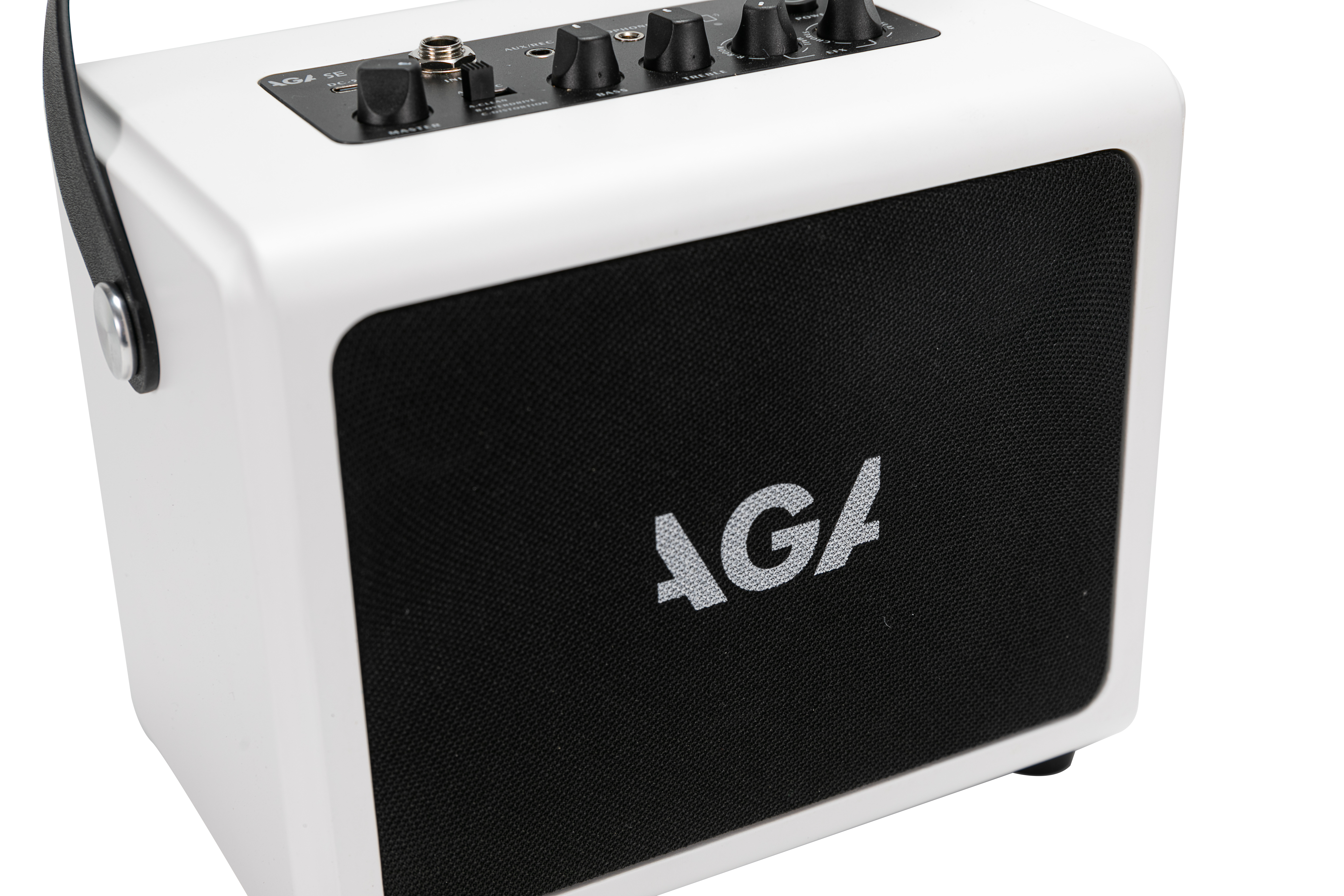 AGA SE Portable Bluetooth Amp ā 6W Rechargeable Mini Speaker with Delay/Reverb Effects, Guitar & AUX Input, Built-in Recording, Type-C Charging, Compatible with PC/Phone/Tablet