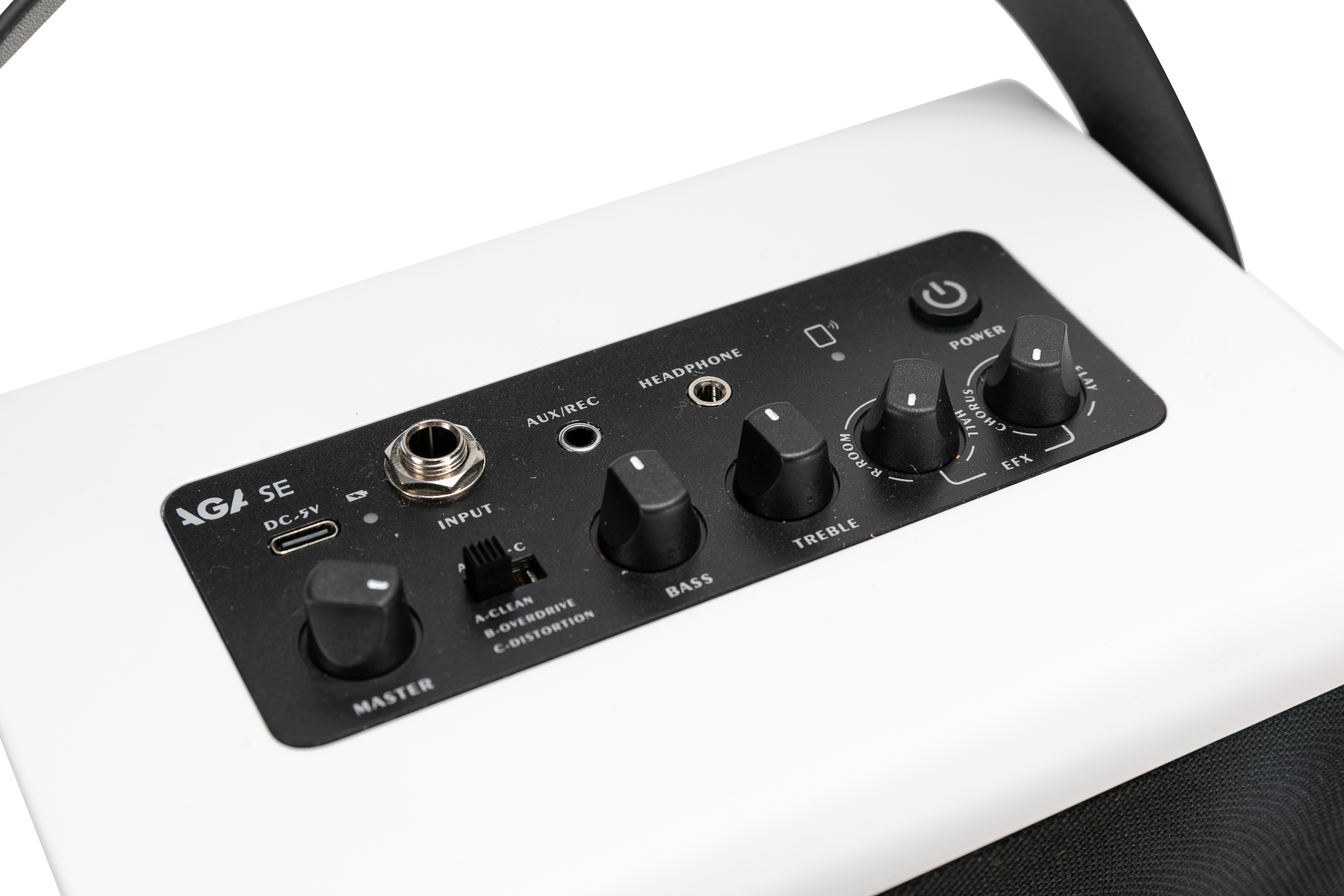 AGA SE Portable Bluetooth Amp ā 6W Rechargeable Mini Speaker with Delay/Reverb Effects, Guitar & AUX Input, Built-in Recording, Type-C Charging, Compatible with PC/Phone/Tablet