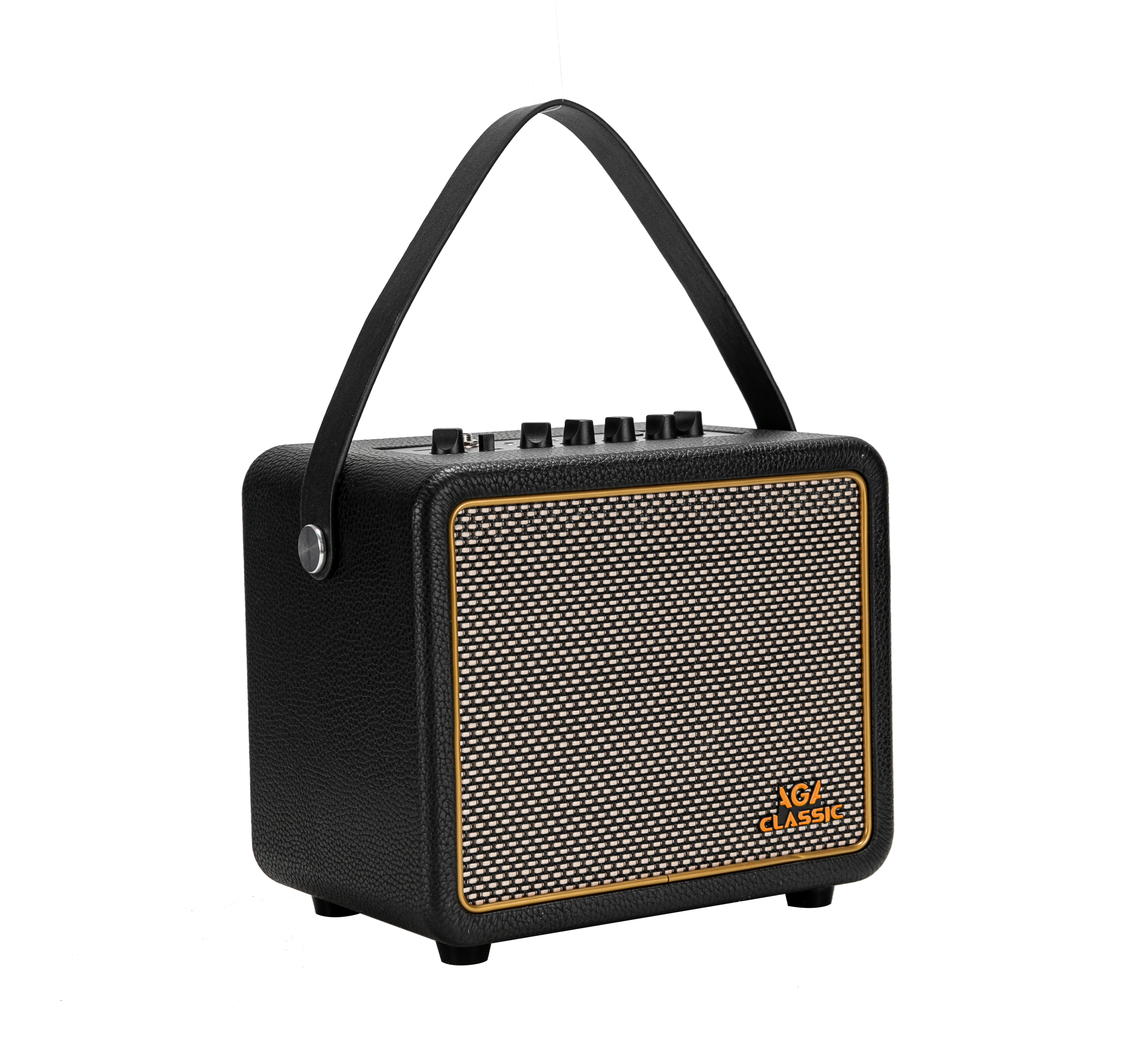 AGA Classic Series Bluetooth Guitar Amp β 8W Portable Amp with Delay/Reverb, USB Recording, Built-in Lithium Battery, Bluetooth 5.0, 5β Full-Range Speaker, Compact Design