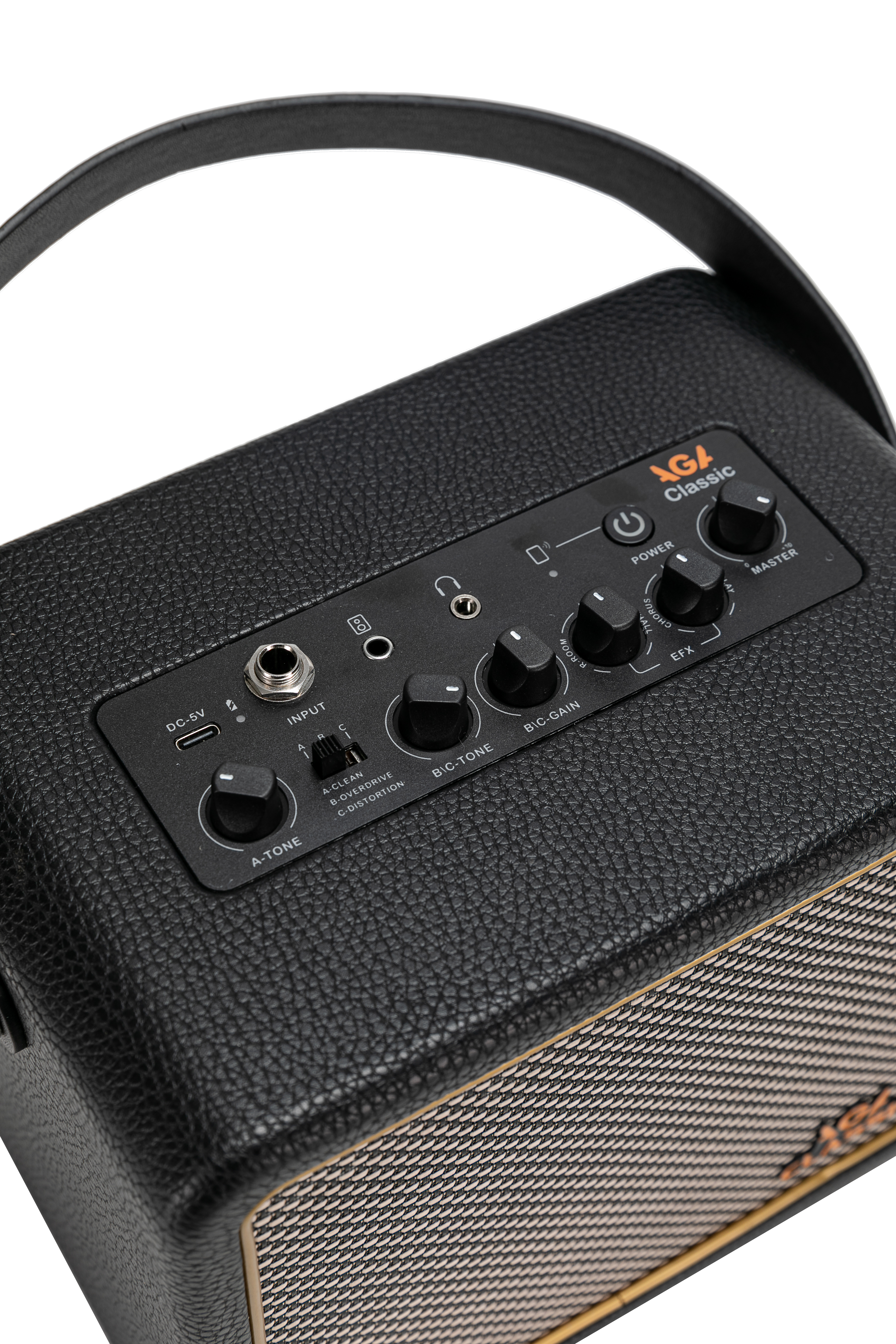 AGA Classic Series Bluetooth Guitar Amp β 8W Portable Amp with Delay/Reverb, USB Recording, Built-in Lithium Battery, Bluetooth 5.0, 5β Full-Range Speaker, Compact Design