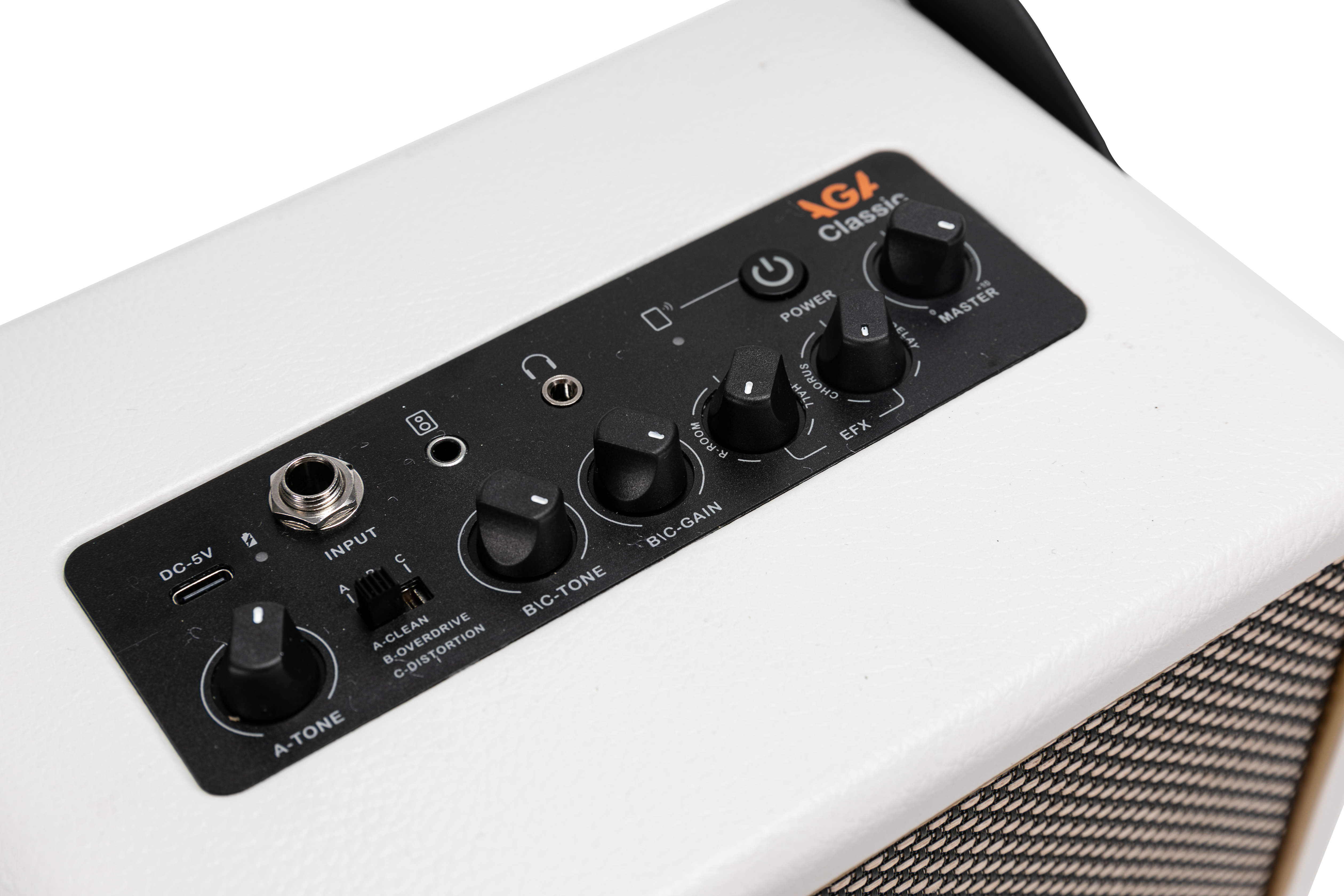 AGA Classic Series Bluetooth Guitar Amp β 8W Portable Amp with Delay/Reverb, USB Recording, Built-in Lithium Battery, Bluetooth 5.0, 5β Full-Range Speaker, Compact Design