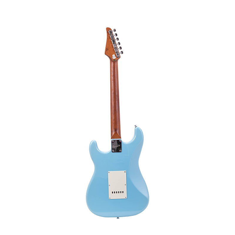 Farida F-5020 Series Electric Guitar ā Beginner Strat Style with 5-Way Pickup Selector, Vintage Tremolo, Carbonized Maple Neck & T2-3 Sealed Tuners