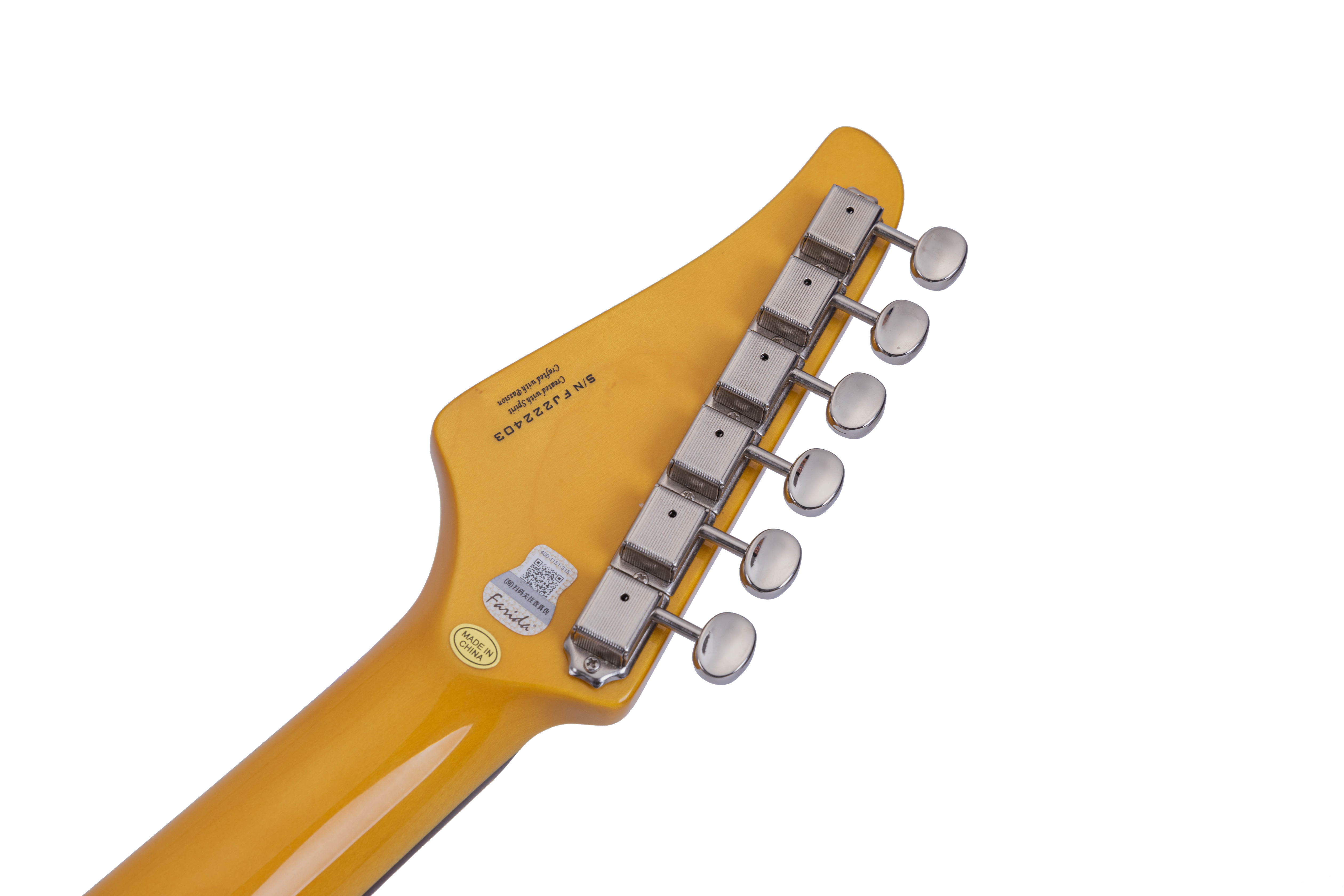 F-5051 Electric Guitar β Solid Alder Body, Maple Neck, Rosewood Fingerboard, HSS Pickup, 6-Point Tremolo Bridge, Locking Tuners β Beginner & Intermediate Strat Style Guitar