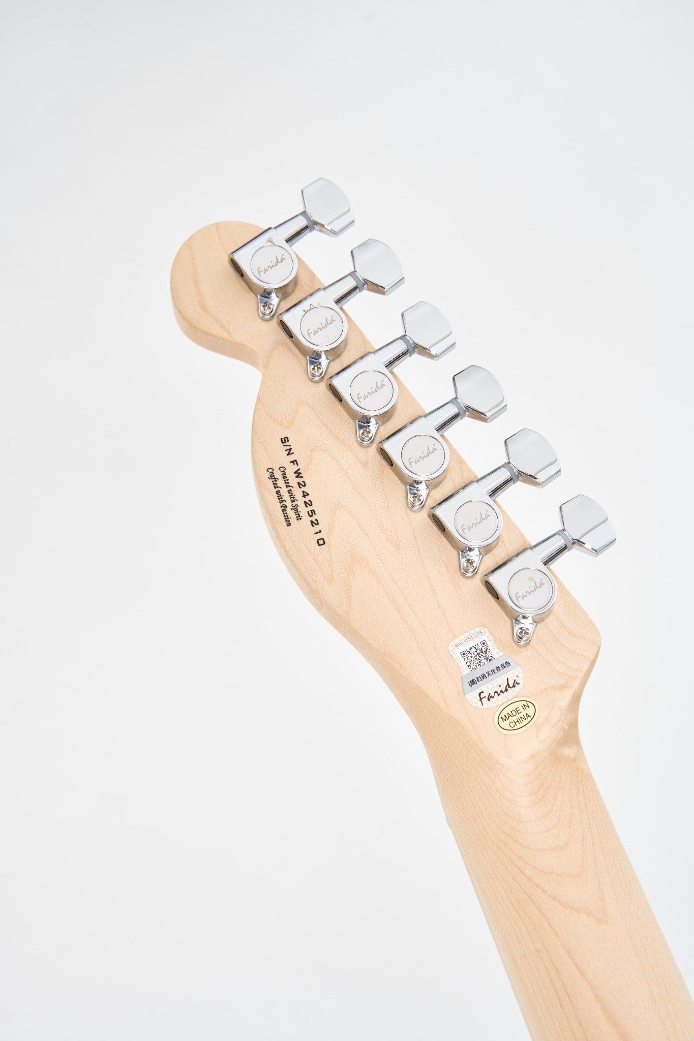Farida F-2120 TELE Electric Guitar – Classic Telecaster Style with Maple Neck, SOUND-TD1 Pickup, and T1-3 Farida Tuners – 648mm Scale, 22 Frets