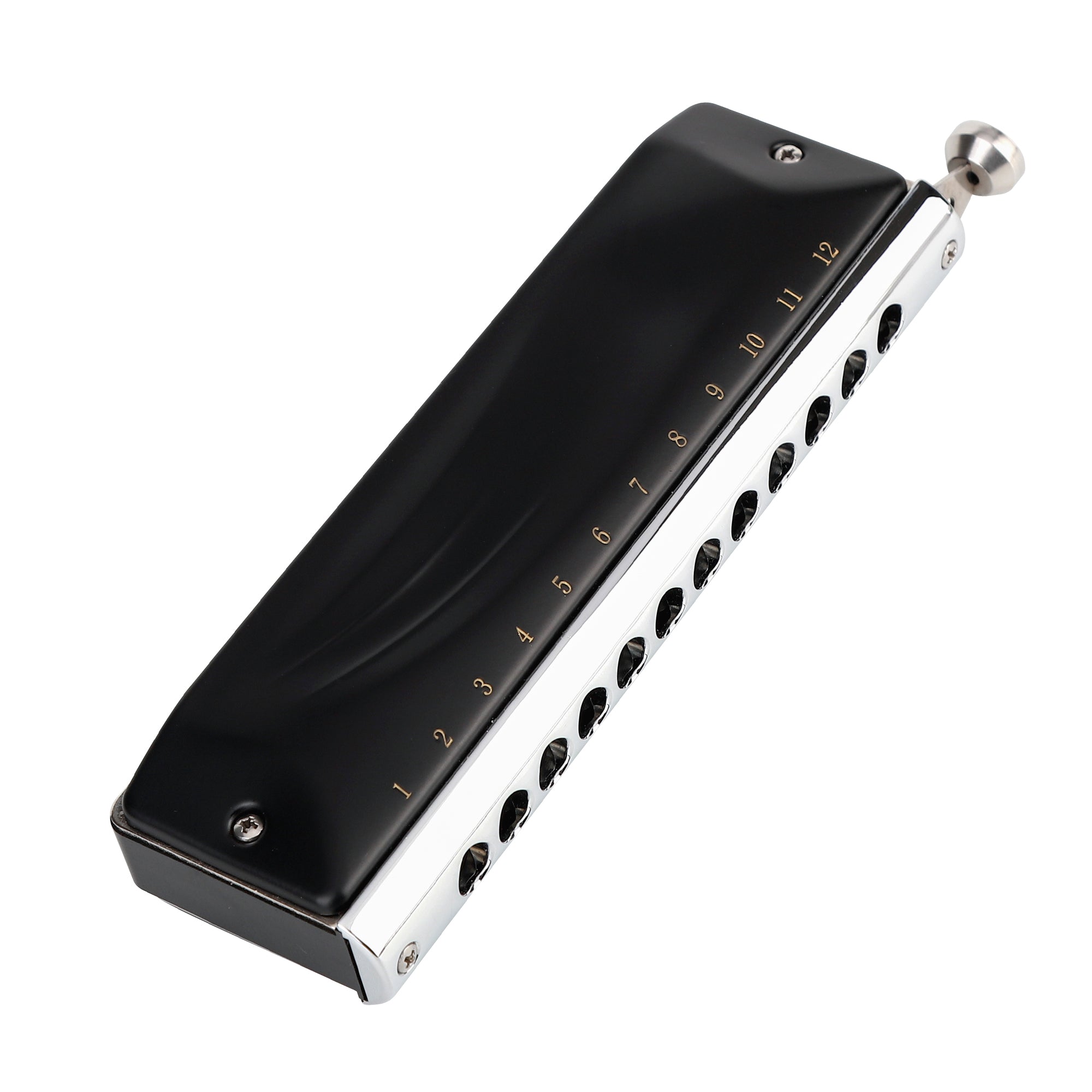 JDR GM0648 Chromatic Harmonica C Key 12-Hole 48 Tones Chromatic Mouth Organ Harp Key of C for Kids Beginner Adults Professional Player Parents