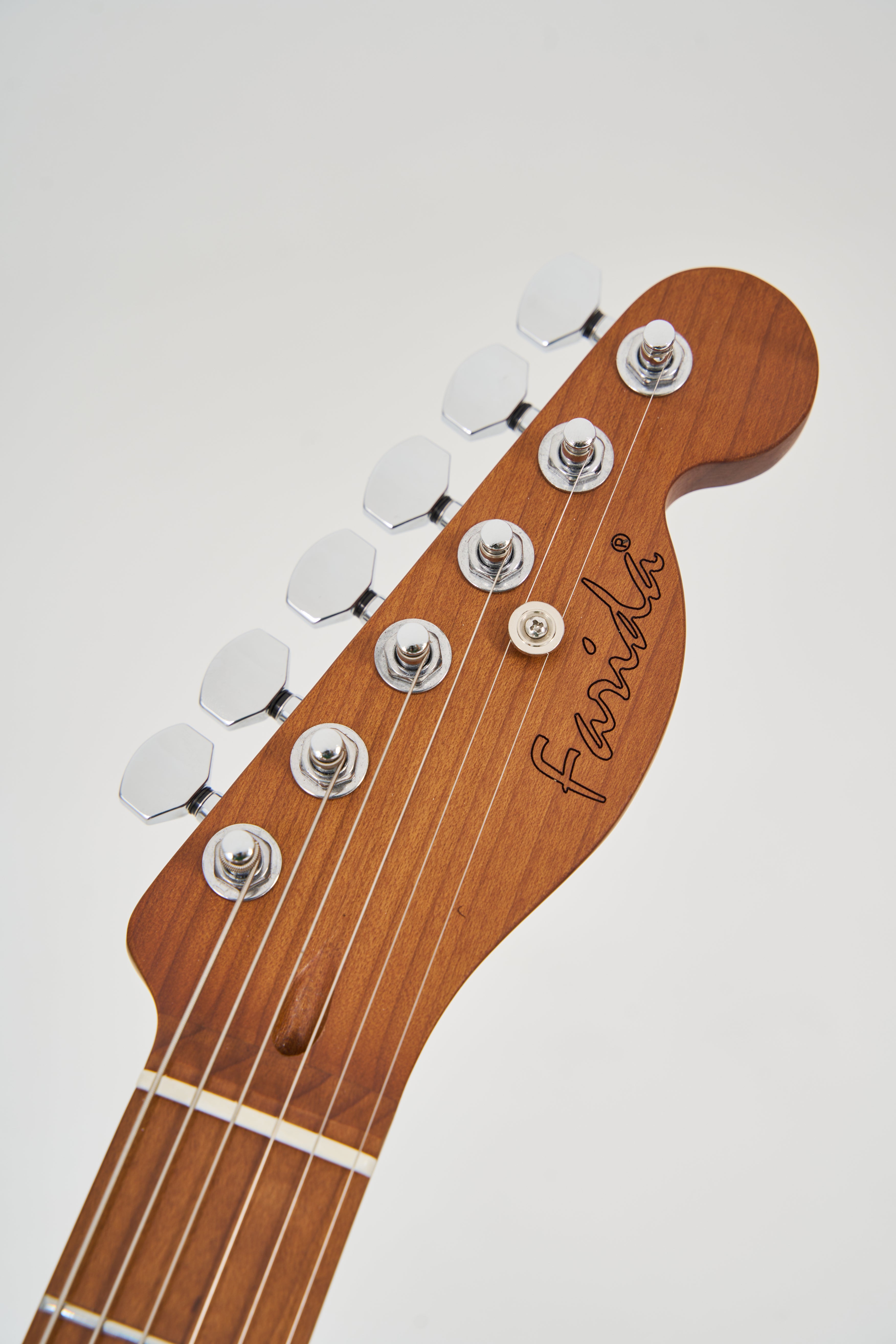 Farida F-5120 TELE Electric Guitar with 648mm Scale Length, 22 Frets, Carbonized Maple Neck & Body, Sound-TD4 Pickup, Classic C-Shape