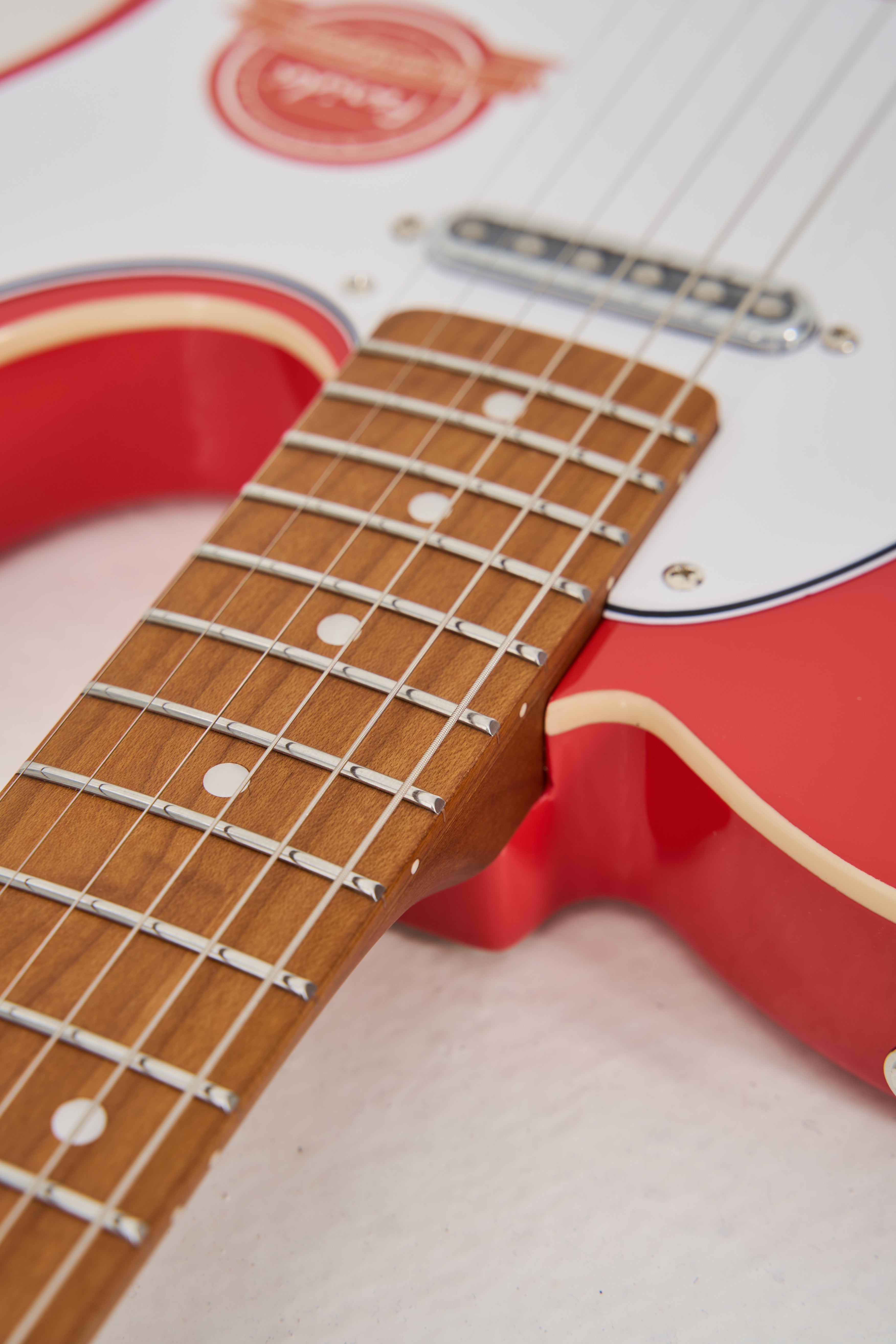 Farida F-5120 TELE Electric Guitar with 648mm Scale Length, 22 Frets, Carbonized Maple Neck & Body, Sound-TD4 Pickup, Classic C-Shape