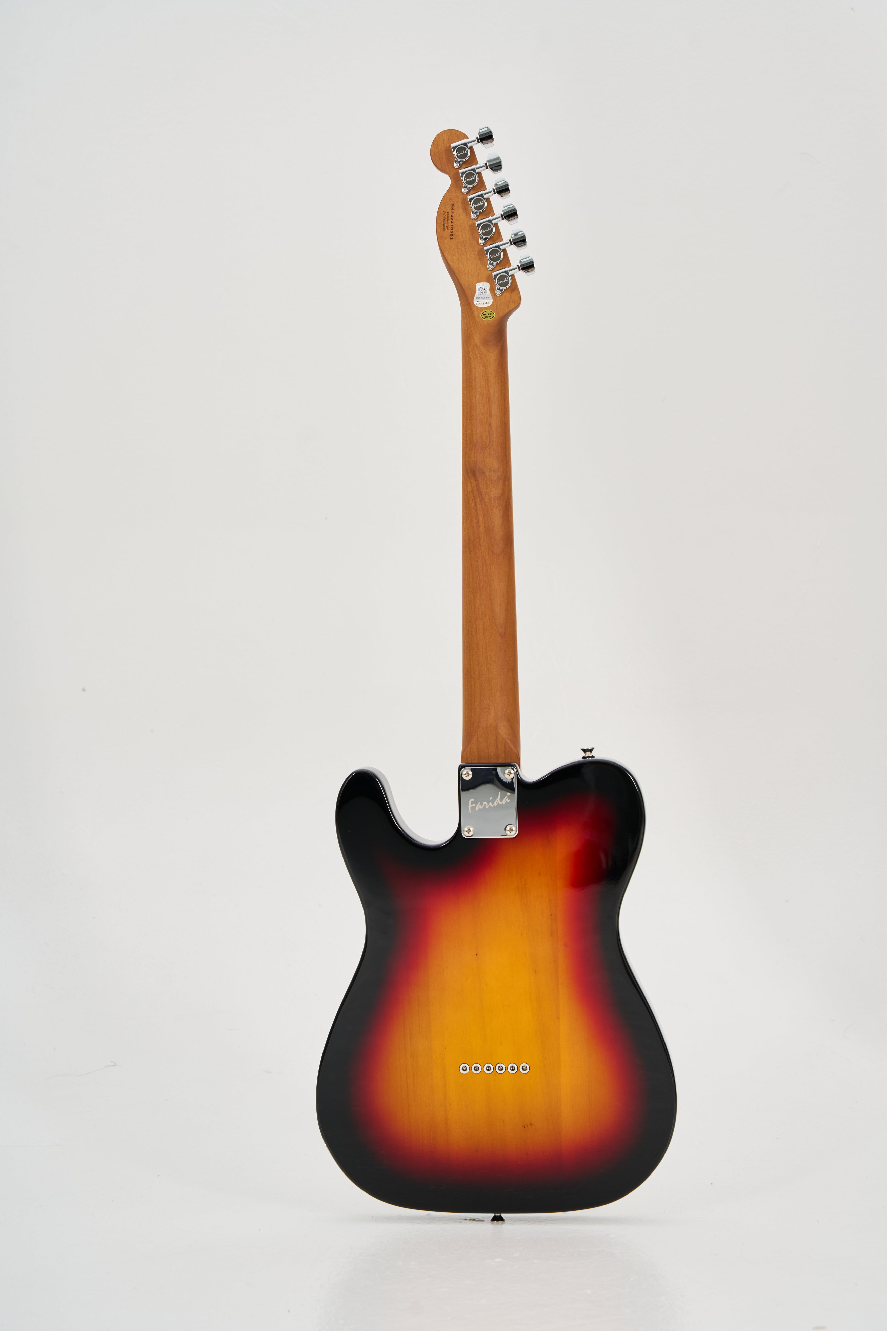 Farida F-5120 TELE Electric Guitar with 648mm Scale Length, 22 Frets, Carbonized Maple Neck & Body, Sound-TD4 Pickup, Classic C-Shape