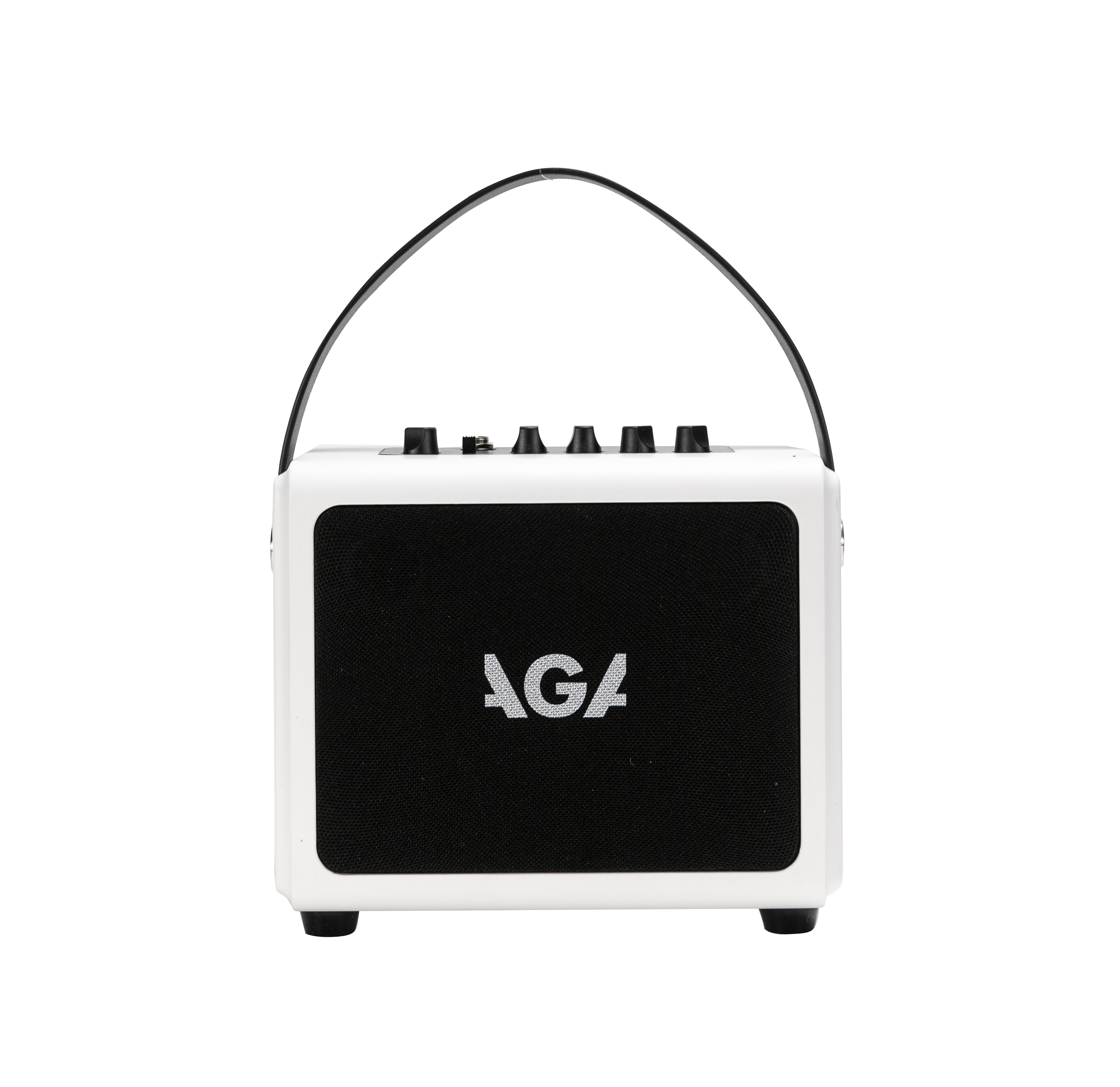 AGA SE Portable Bluetooth Amp – 6W Rechargeable Mini Speaker with Delay/Reverb Effects, Guitar & AUX Input, Built-in Recording, Type-C Charging, Compatible with PC/Phone/Tablet