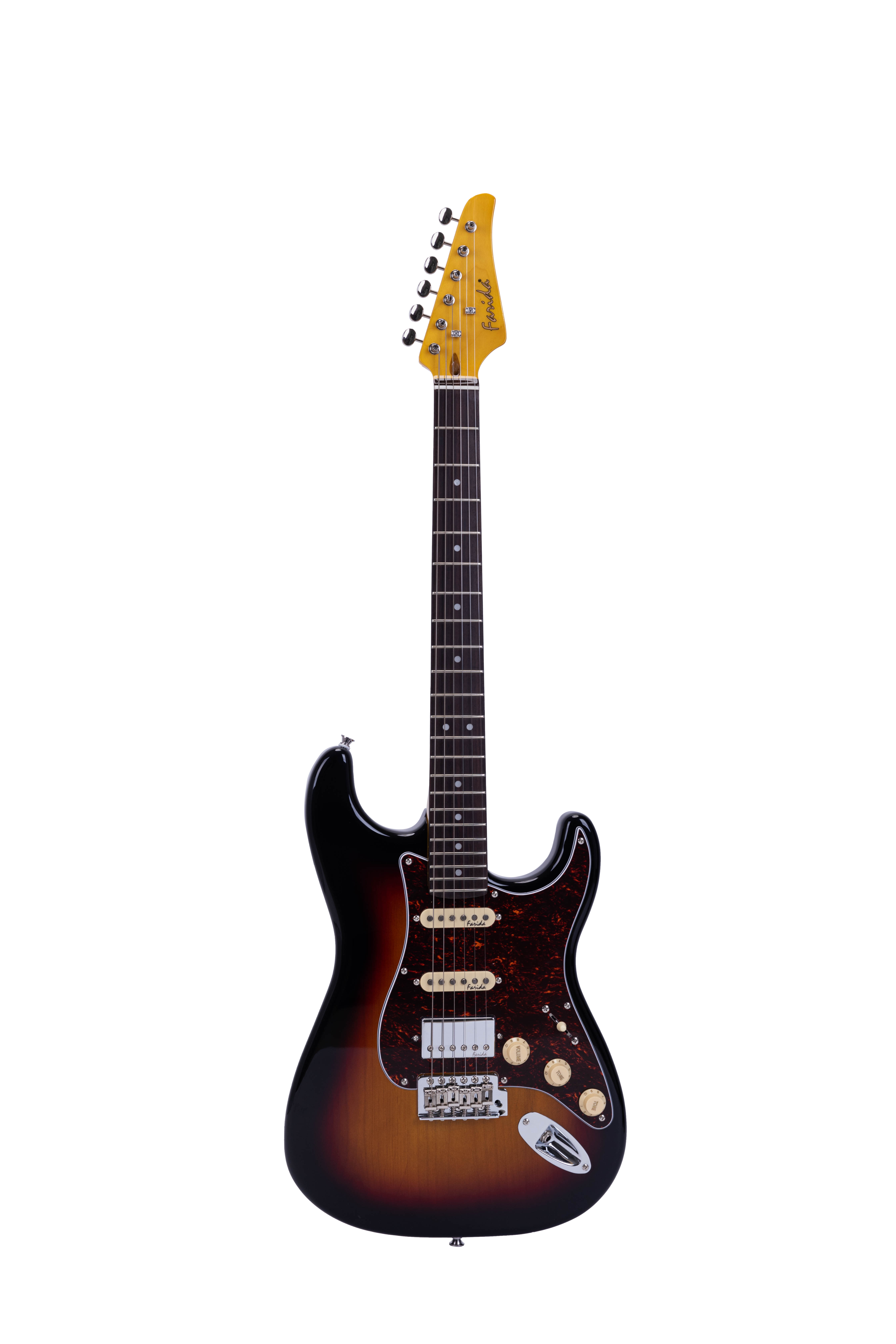 F-5051 Electric Guitar – Solid Alder Body, Maple Neck, Rosewood Fingerboard, HSS Pickup, 6-Point Tremolo Bridge, Locking Tuners – Beginner & Intermediate Strat Style Guitar