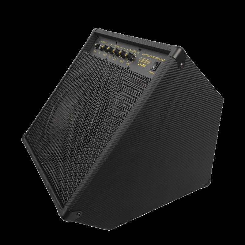 LEMON LDA-50BT Electronic Drum Monitor Amp – 50W Power, Bluetooth Enabled, 10” Woofer + 3” Tweeter, Dual 6.35mm Inputs, 2-Band EQ, for E-Drums and Instruments