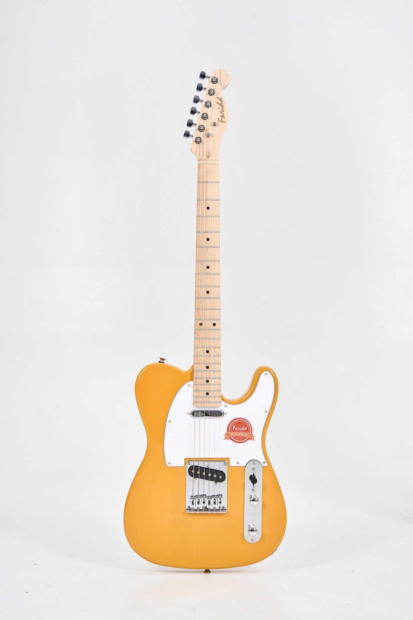 Farida F-2120 TELE Electric Guitar – Classic Telecaster Style with Maple Neck, SOUND-TD1 Pickup, and T1-3 Farida Tuners – 648mm Scale, 22 Frets