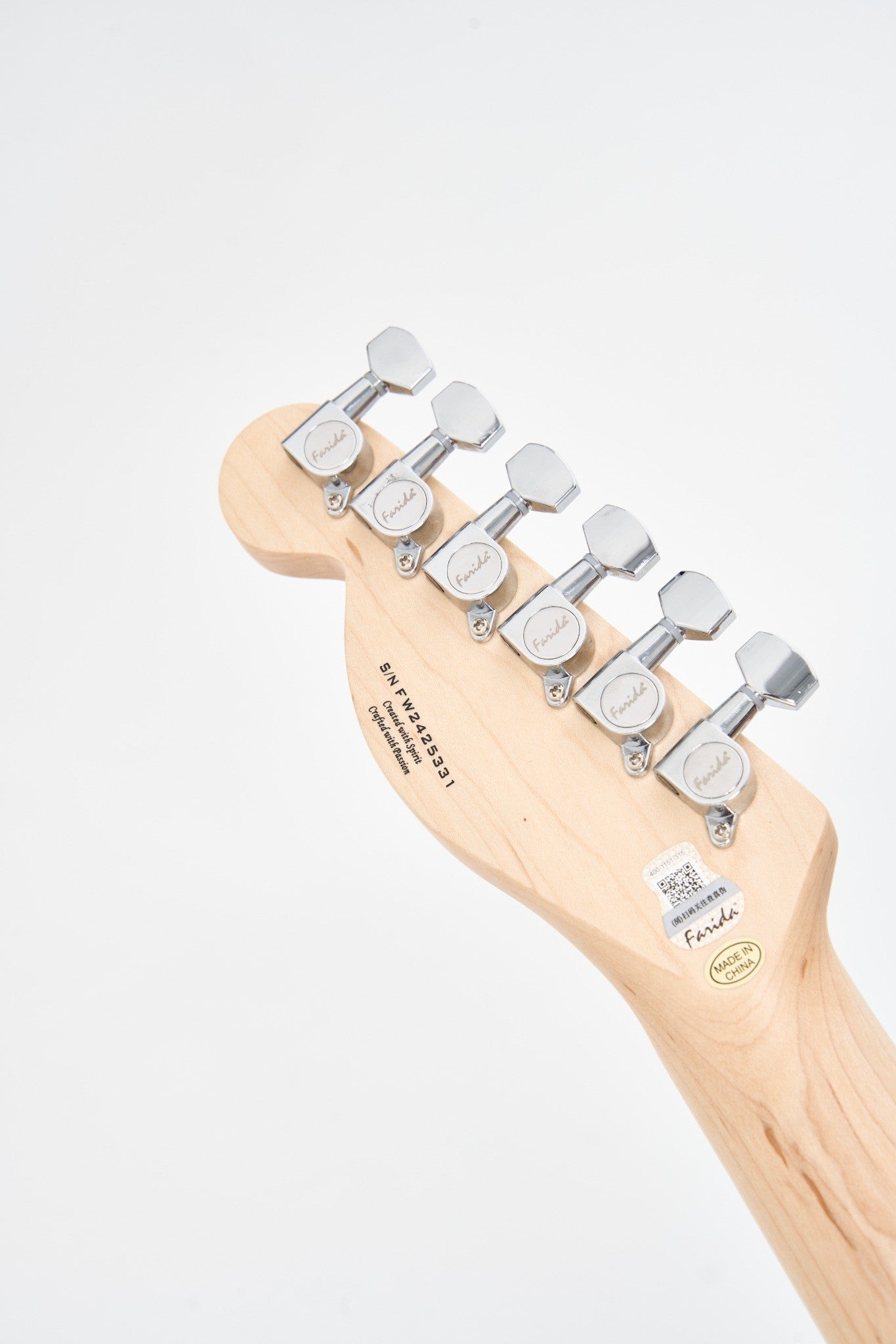 Farida F-2120 TELE Electric Guitar – Classic Telecaster Style with Maple Neck, SOUND-TD1 Pickup, and T1-3 Farida Tuners – 648mm Scale, 22 Frets